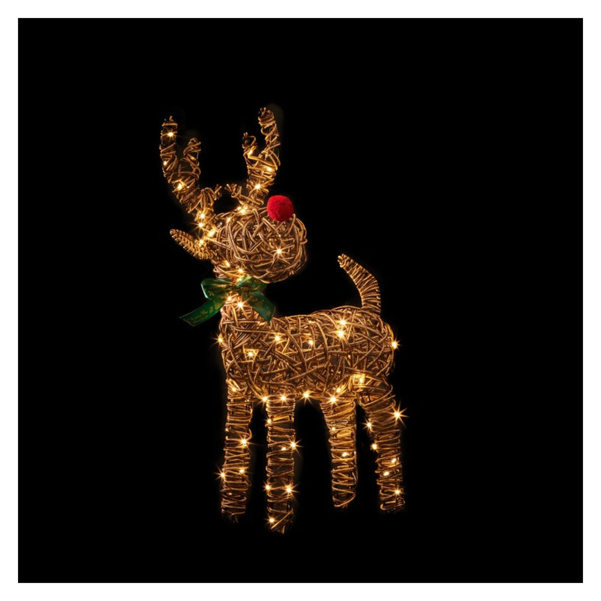 Outdoor Big Nose Reindeer 80 Warm White LEDs - 67cm