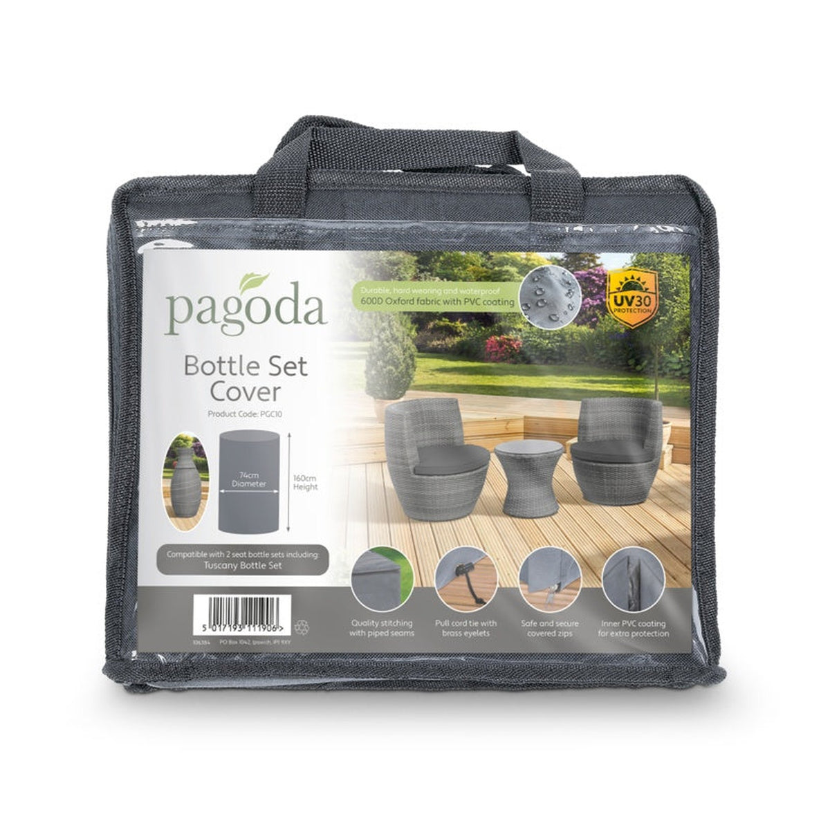 Pagoda bottle set furniture cover