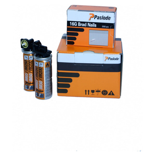 Paslode galvanised F16 38mm brads pack