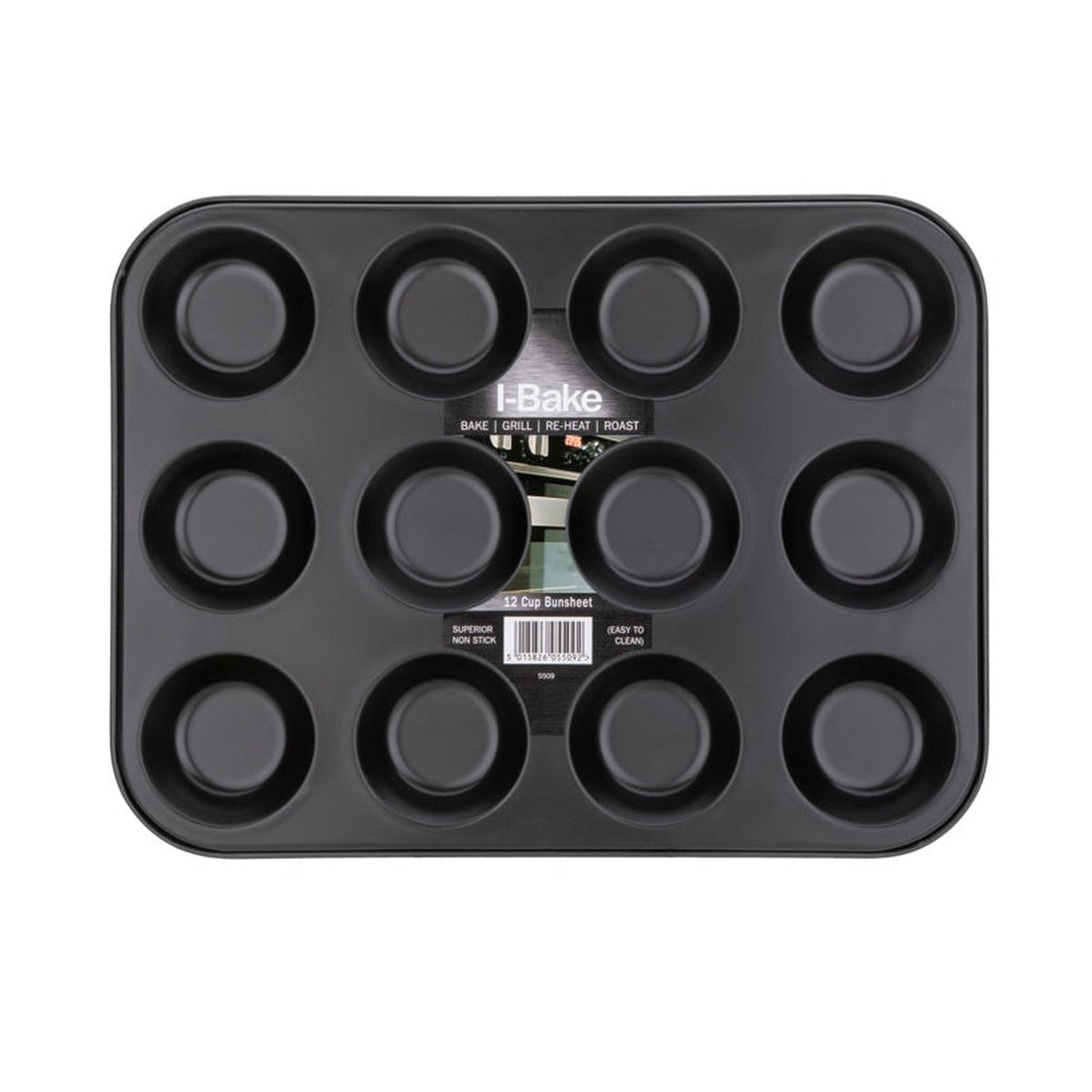 Pendeford 12 cup non-stick bun tray, view 4