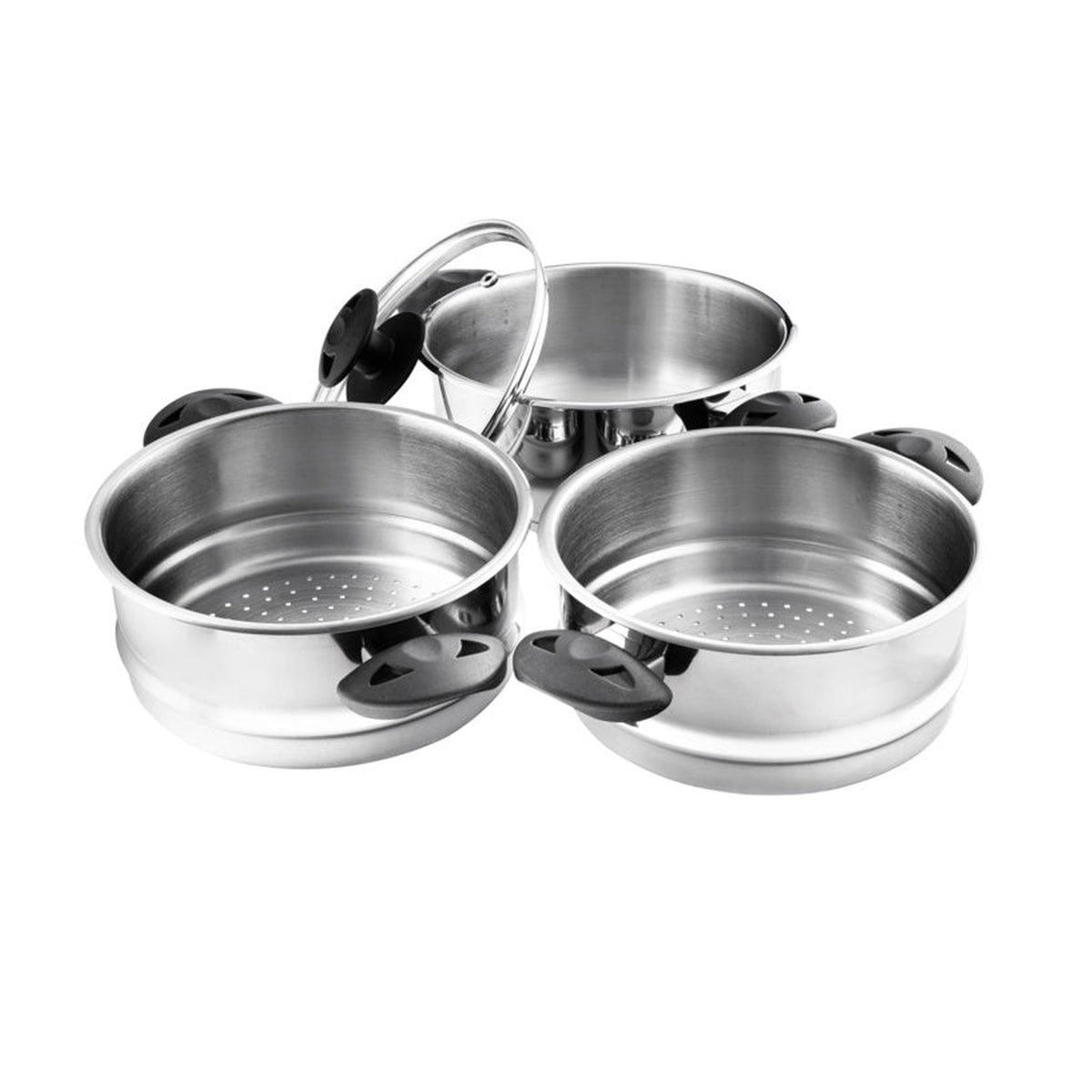 Pendeford 20cm stainless steel 3 tier steamer, view 2