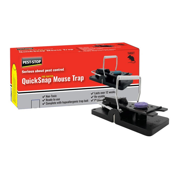 Pest-Stop pre-baited quick snap mouse trap