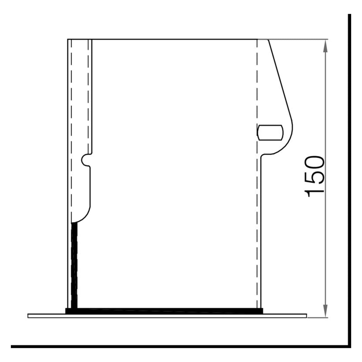 Picardy bolt-down grip post support 100 x 100mm, view 4