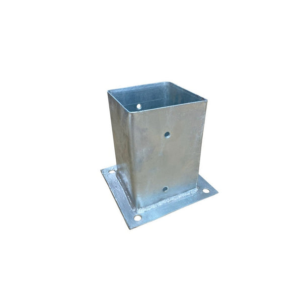 Picardy galvanised bolt-down post support 100 x 100mm
