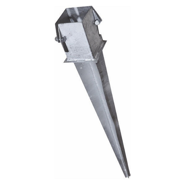 Picardy galvanised bolt grip post spike, 75 x 75 x 750mm