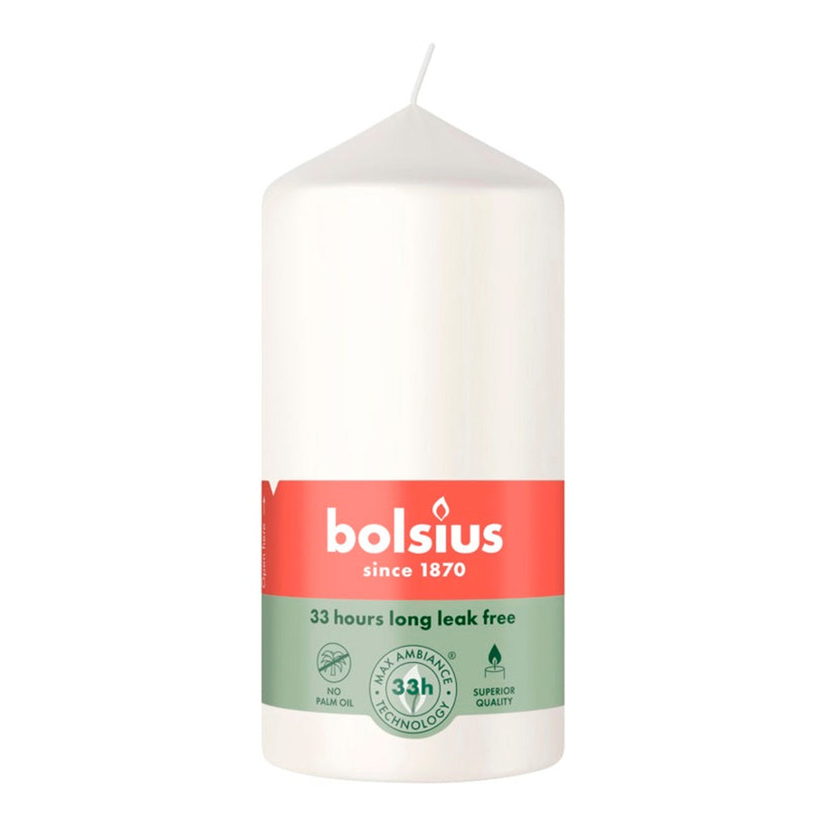 Pillar Candle Cloudy White - 12cm