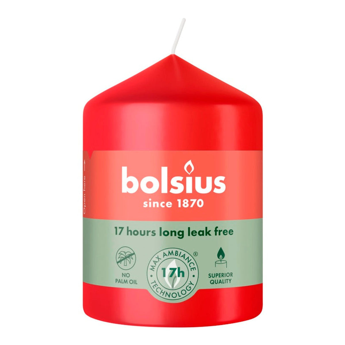 Pillar Candle Red - 8cm