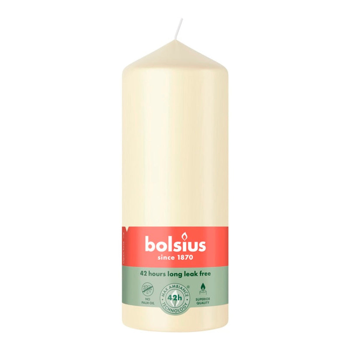 Pillar Candle Soft Pearl - 15cm