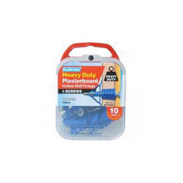 Plasplugs HD plasterboard fixings and screws, 10 pack