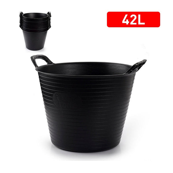 Plasticforte eco tub 42L in black