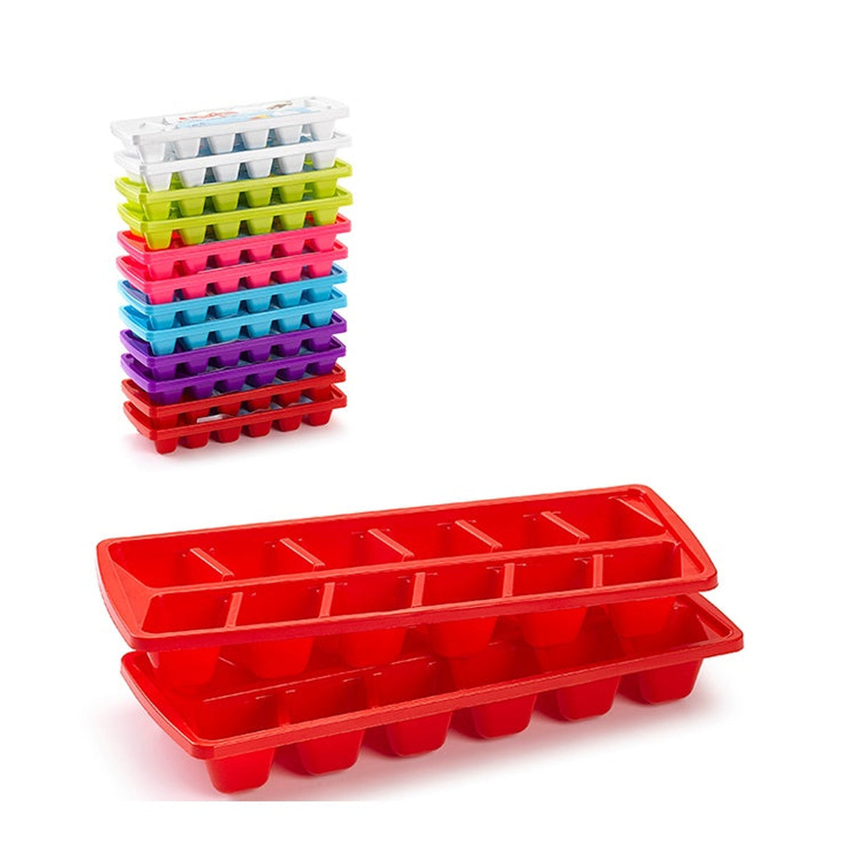 Plasticforte ice cube trays set of 2