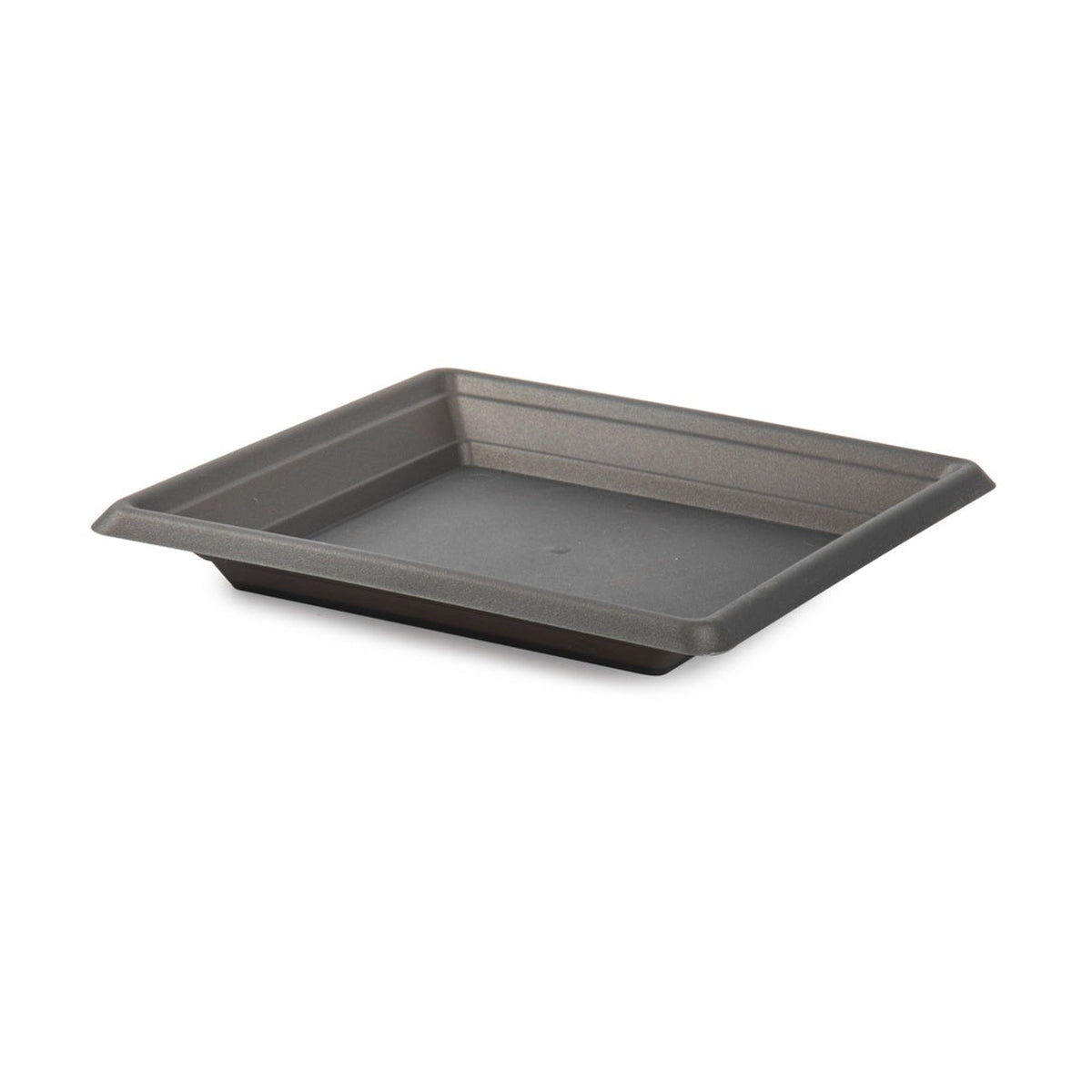 Plasticforte anthracite 30cm square saucer