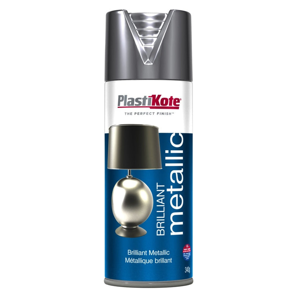 PlastiKote Brilliant Metallic silver aerosol 400ml