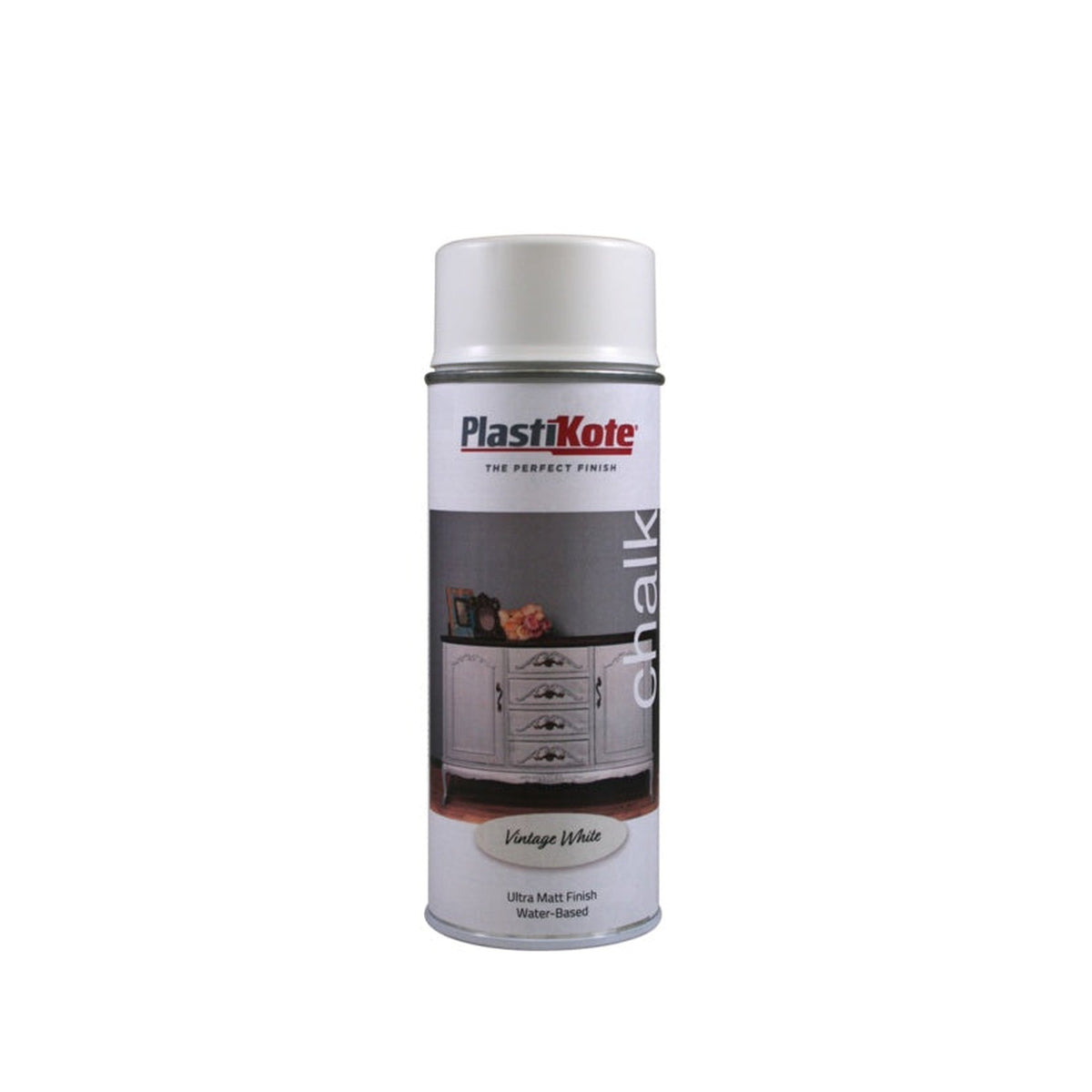 PlastiKote Chalk spray paint 400ml in Vintage White