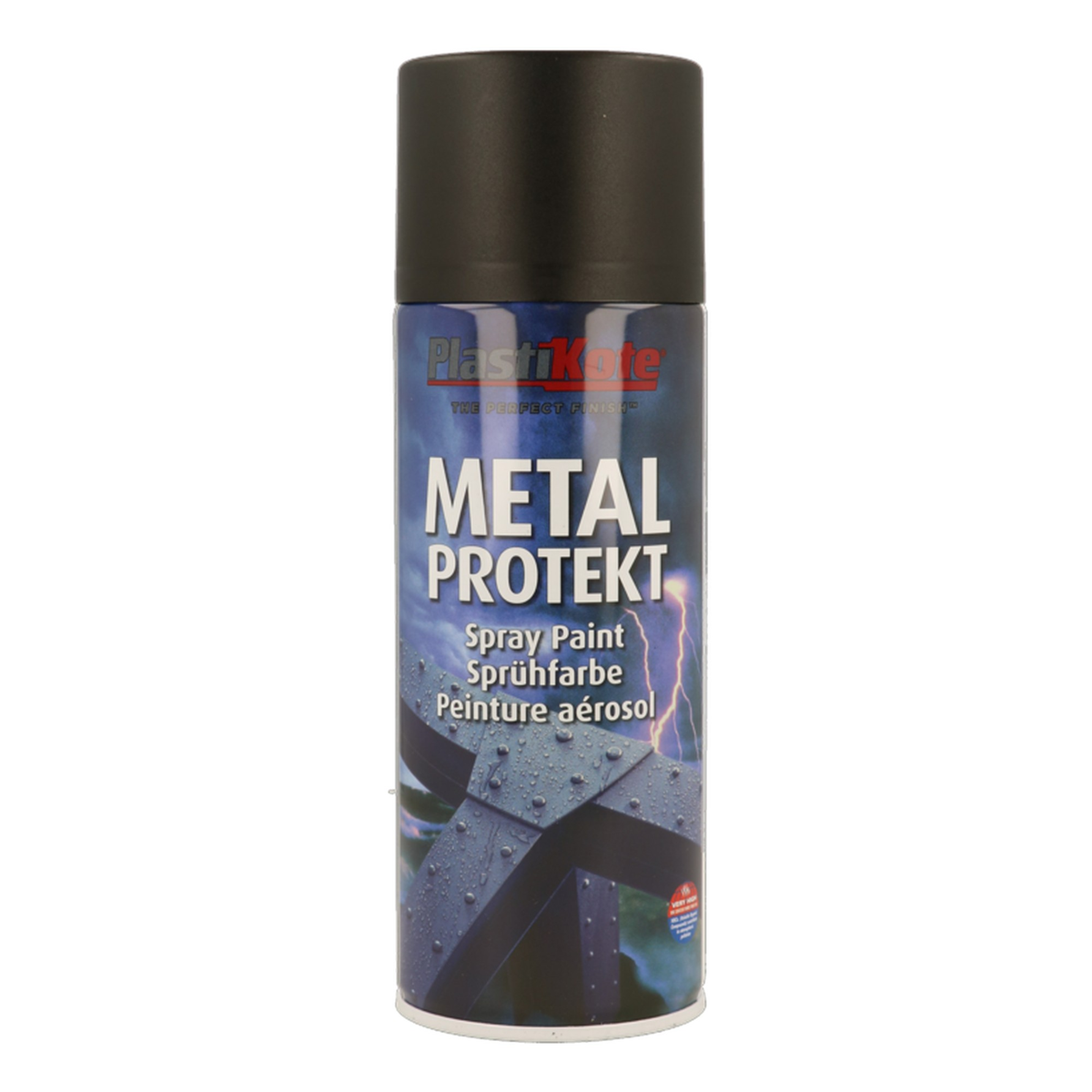 PlastiKote Metal Protekt 400ml aerosol in Matt Black