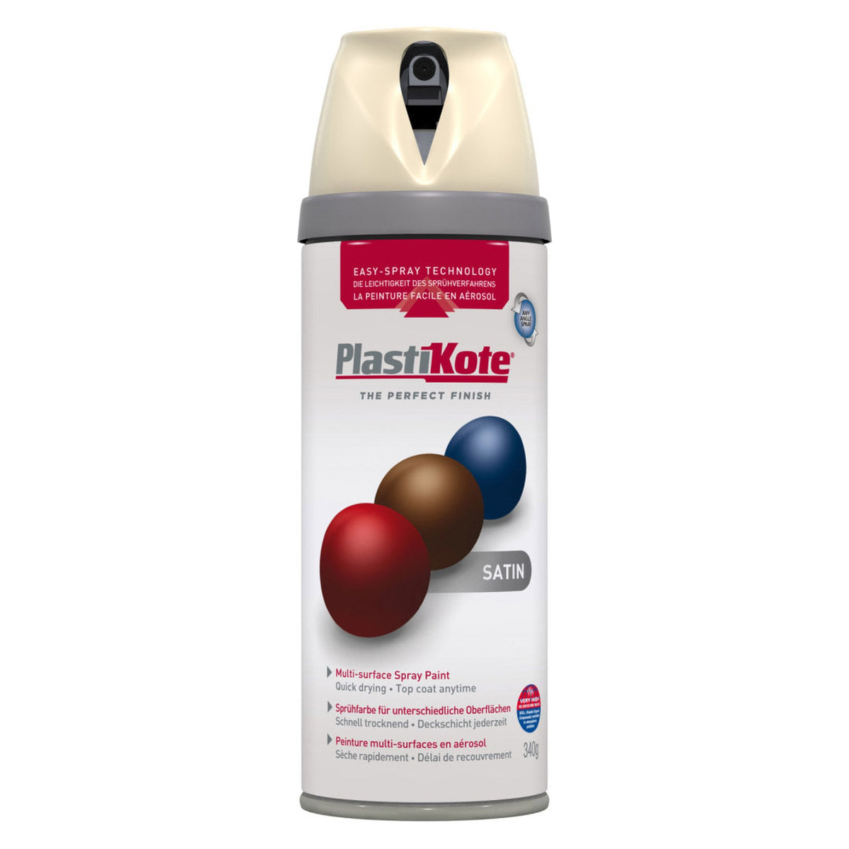PlastiKote Twist & Spray 400ml in Grey Beige Satin