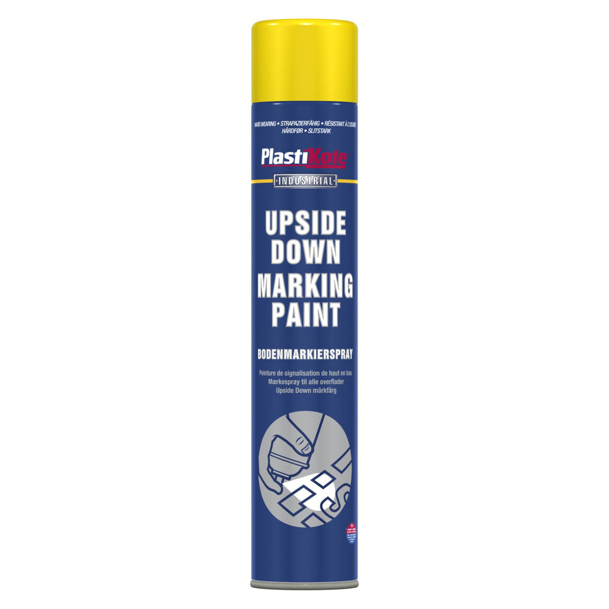 PlastiKote Upside Down Marking Paint 750ml in yellow