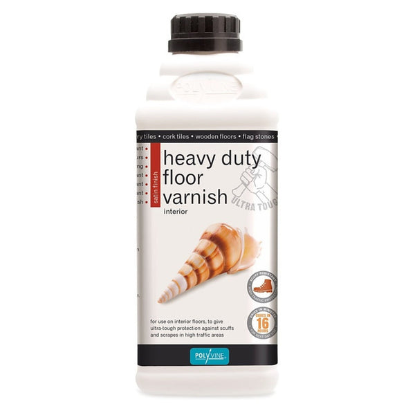 Polyvine Heavy Duty Satin Floor Varnish 1L