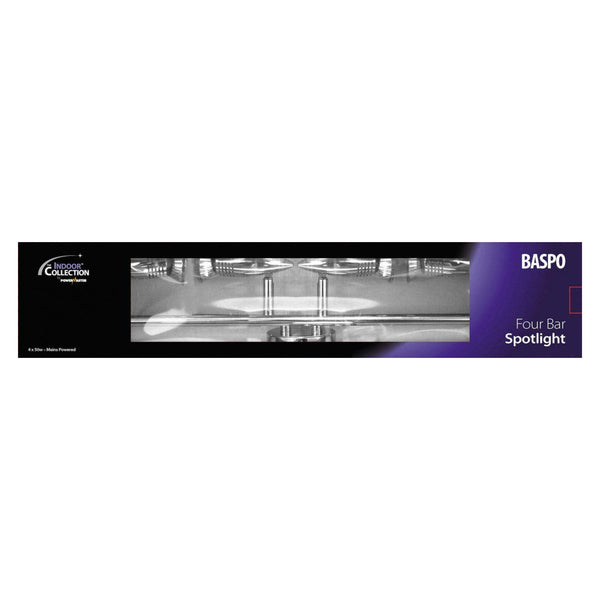 Powermaster 4 spot bar in brushed chrome