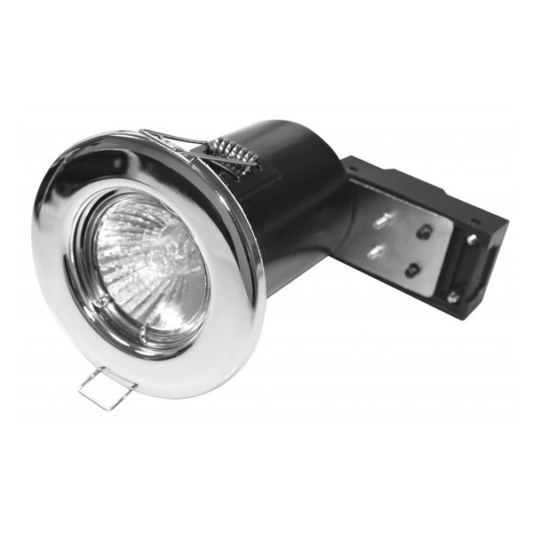 Powermaster chrome fixed fire rated GU10 downlight