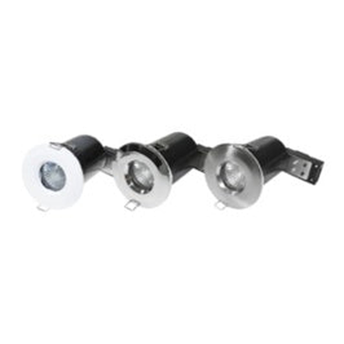 Powermaster IP65 fire rated fixed downlight chrome, view 2