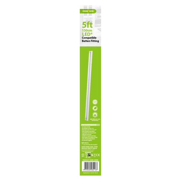 Powermaster 5ft LED compatible light fitting