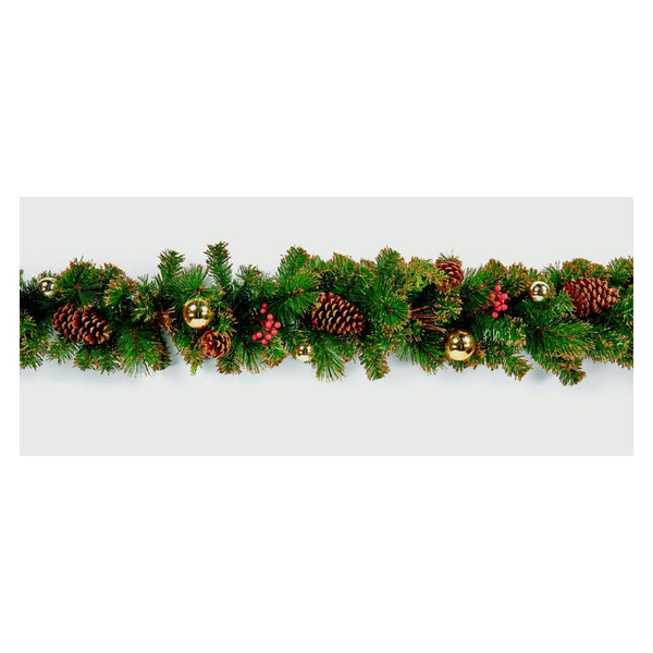 Premier gold dressed garland, 1.8m
