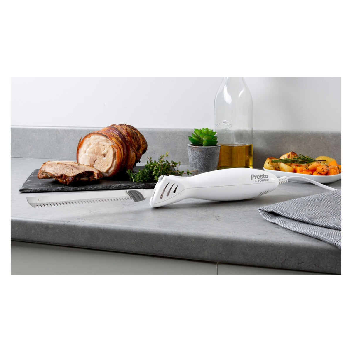 Presto Electric Knife - White, view 5