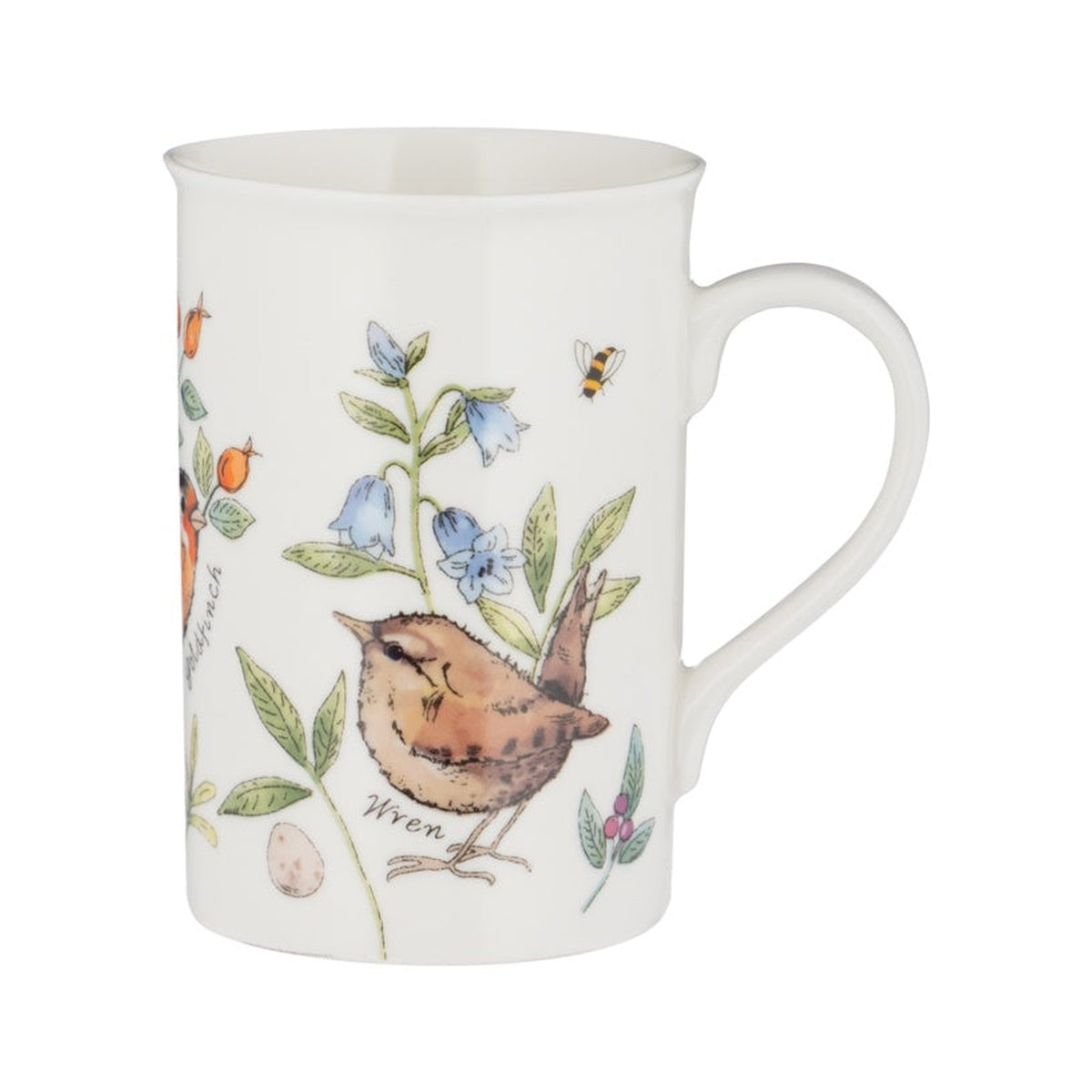 Price & Kensington Garden Birds Bluebell fine china mug, 300ml