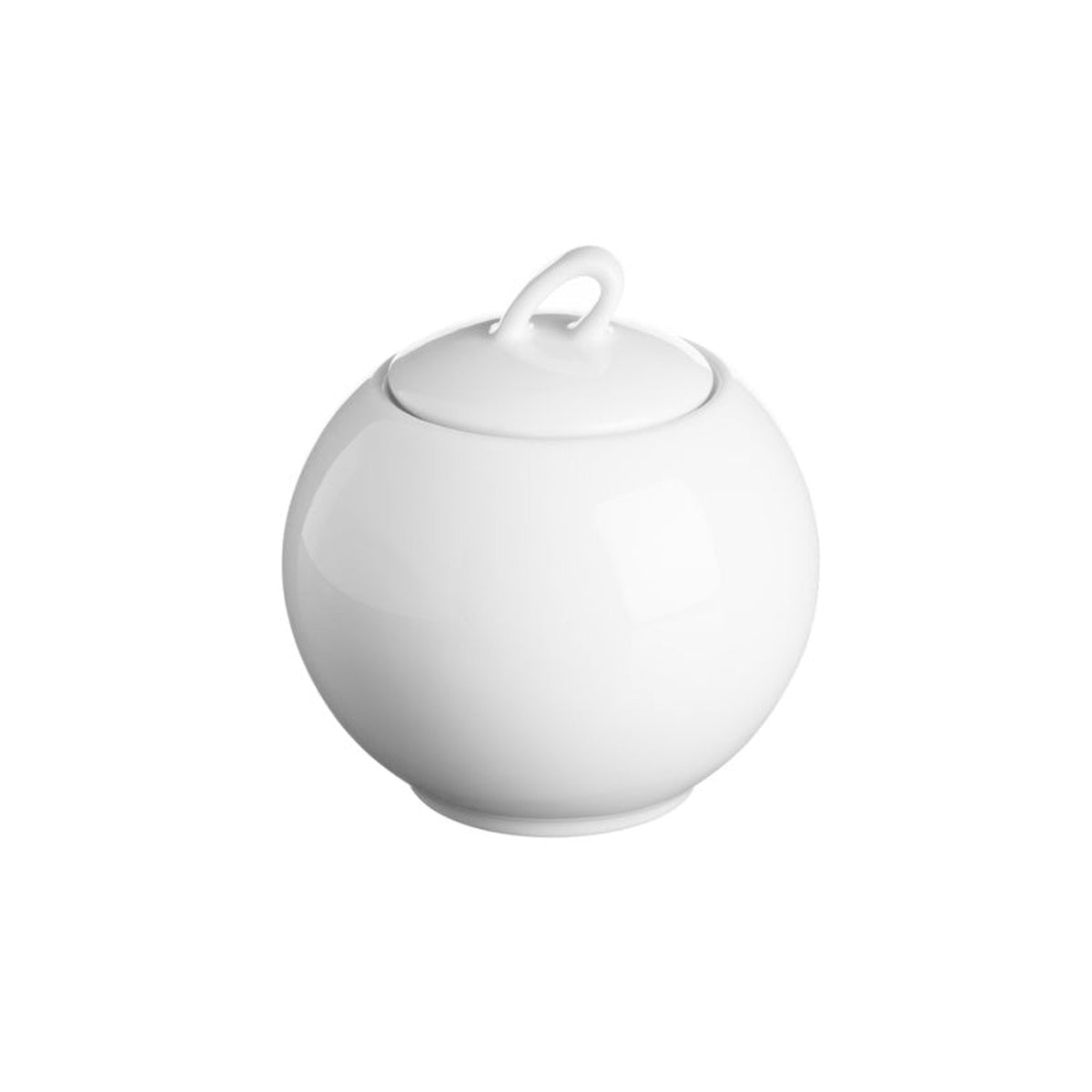 Price & Kensington Simplicity white sugar bowl with lid