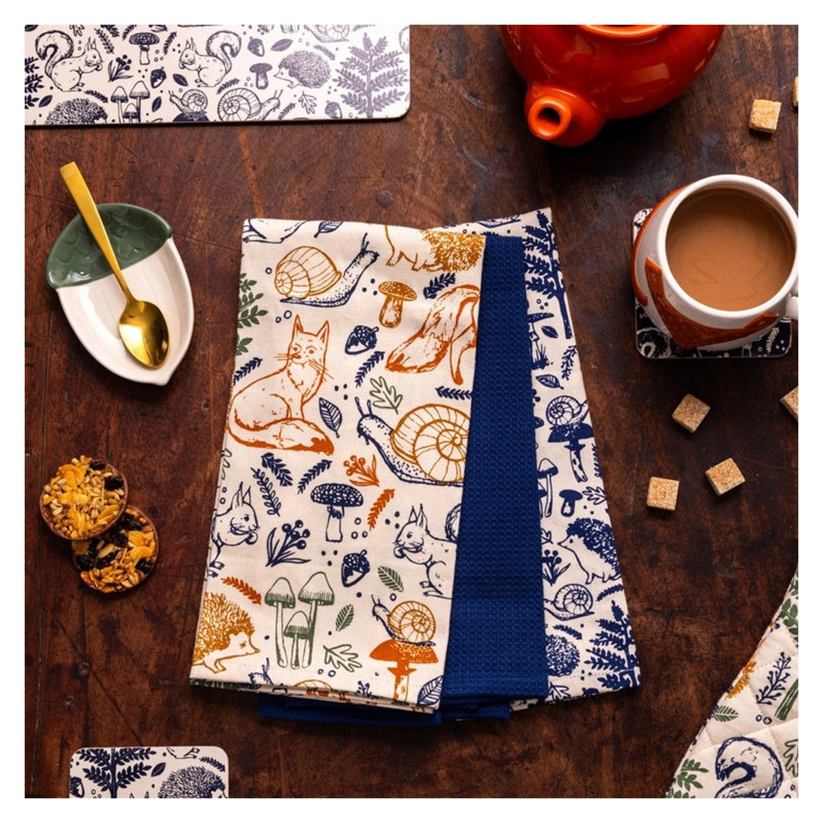 Price & Kensington Woodland tea towels, set of 3