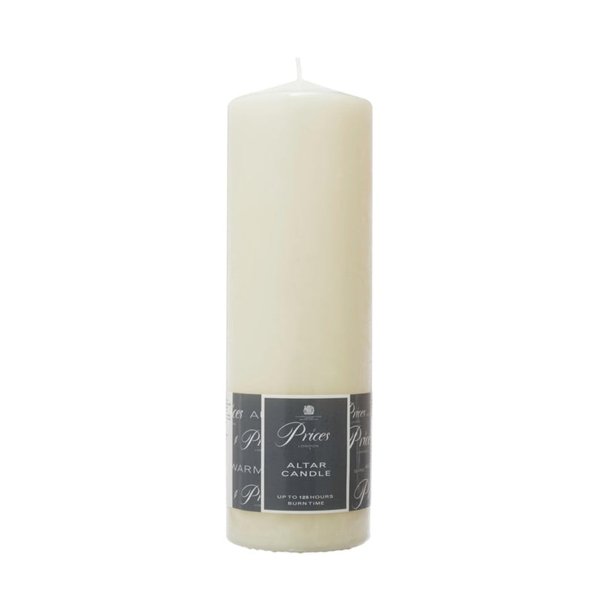 Price's Candles ivory altar pillar candle, 250 x 80mm