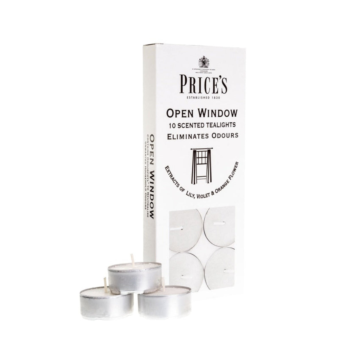 Price's Candles Open Window tealights, pack of 10