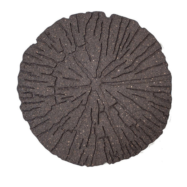 Primeur cracked log rubber stepping stone in Earth