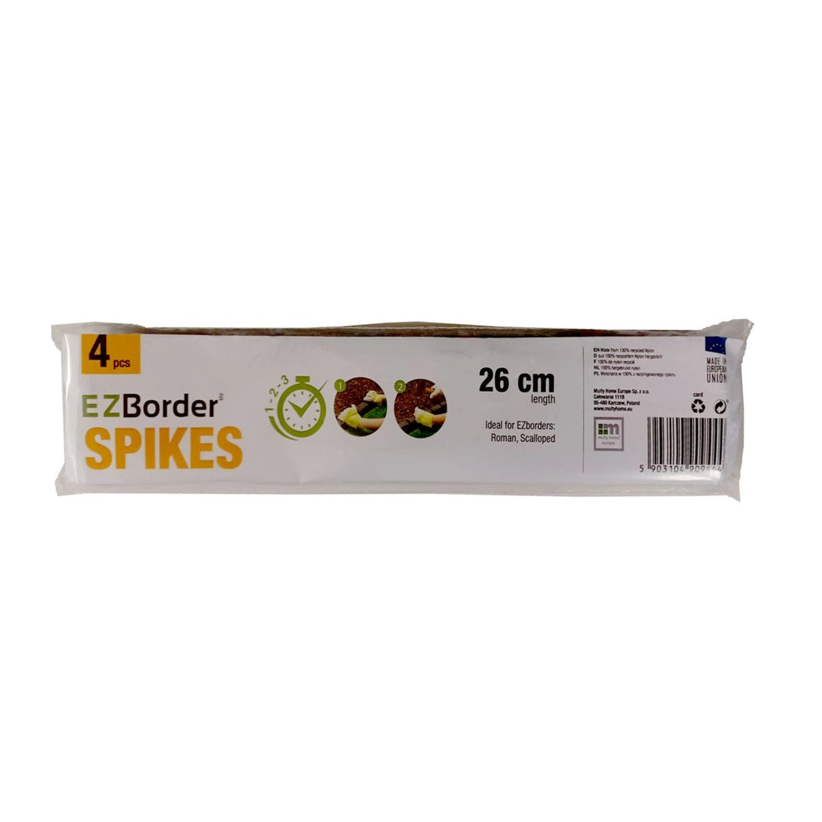 Primeur grey border spikes pack of 4