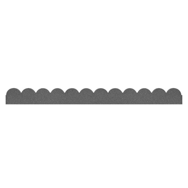 Primeur Flexi Curve scallop border in Grey, 120cm