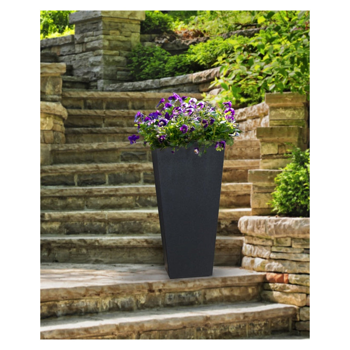 Primeur Sonata 70cm slate self-watering planter, view 3