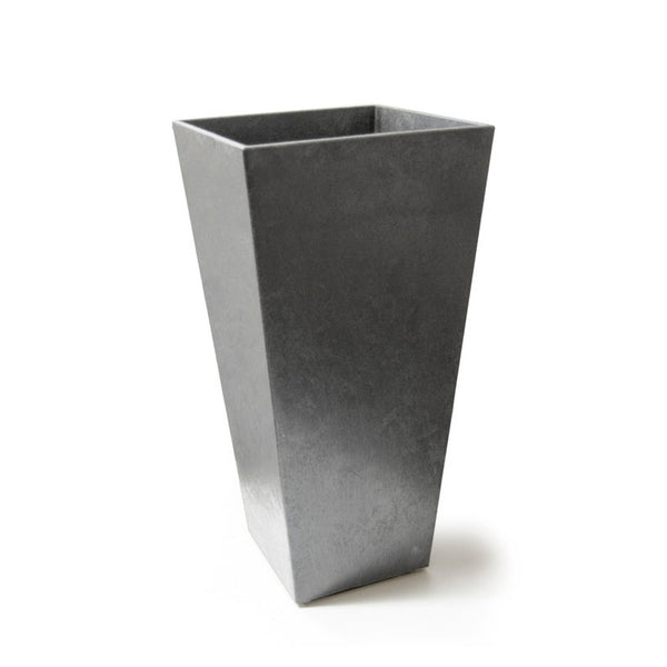 Primeur Sonata 70cm steel grey recycled rubber planter