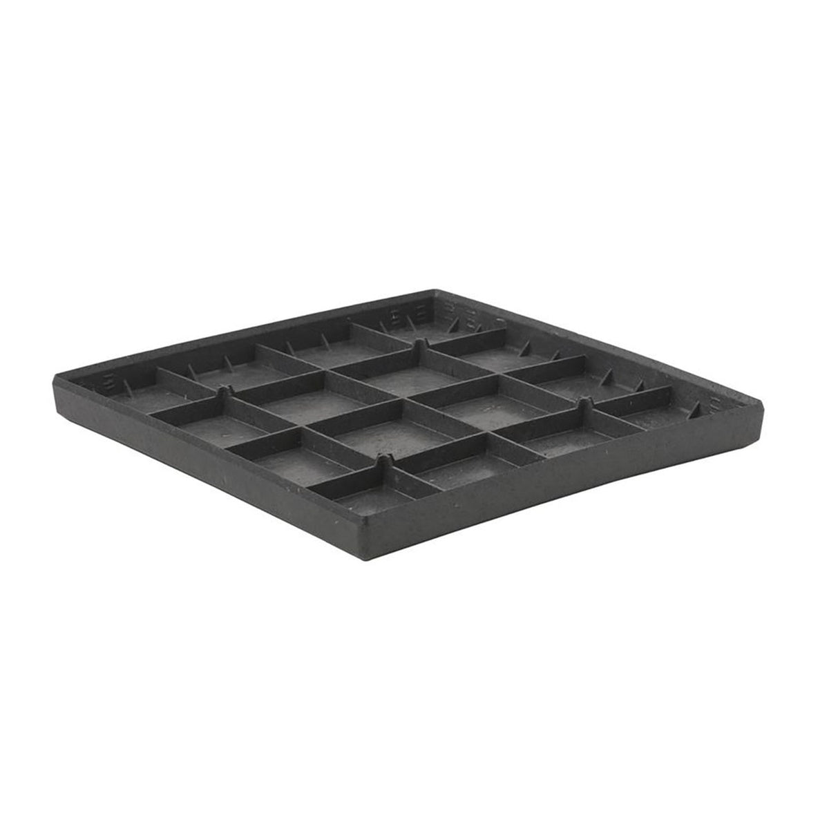 Primeur square graphite recycled rubber stomp stone, view 2