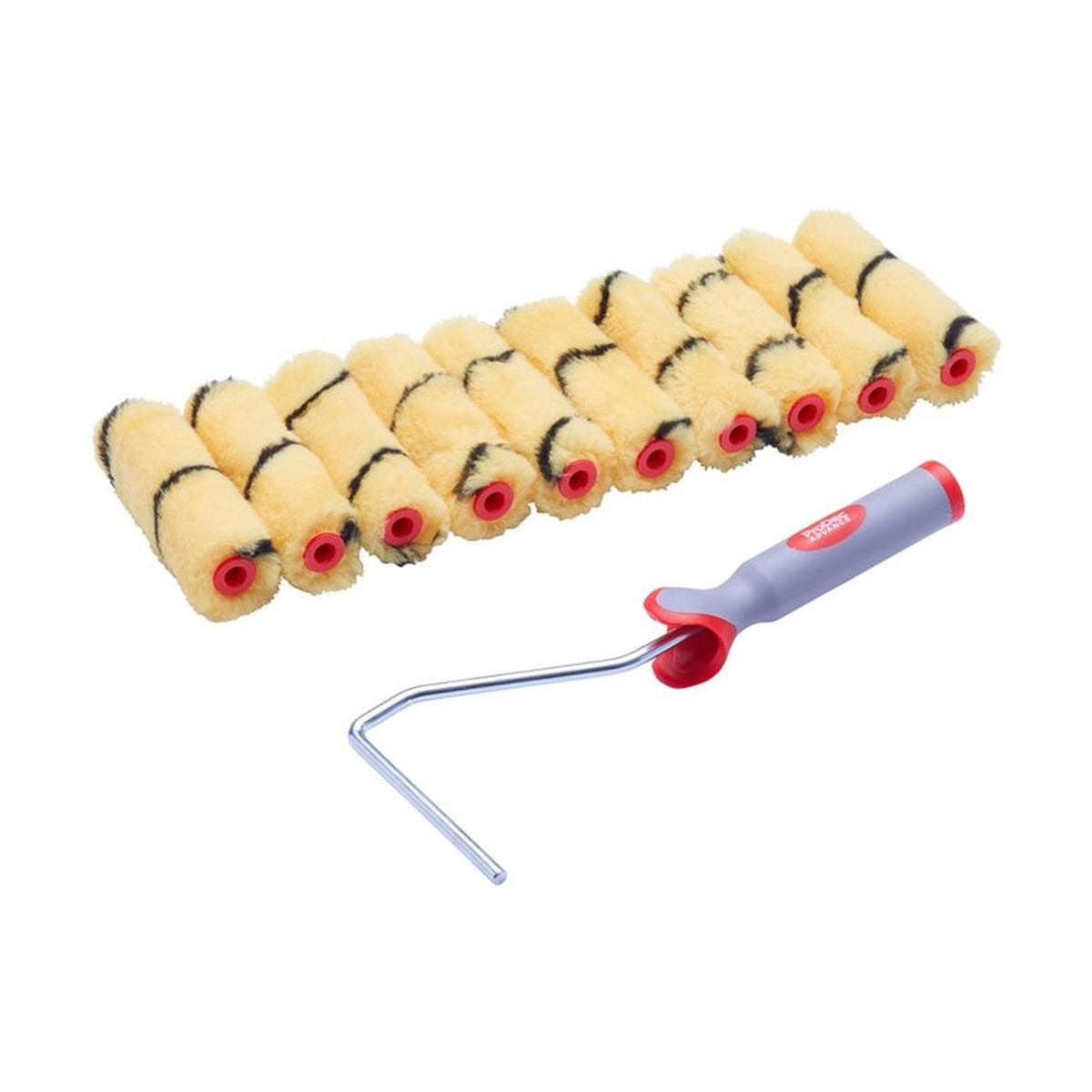 ProDec 4 inch mini roller pack of 10 with frame, view 2