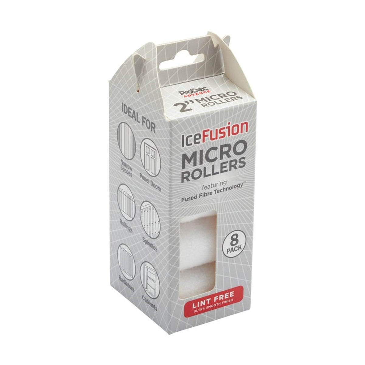 ProDec Advance Ice Fusion 2 inch micro rollers, 8 pack, view 2
