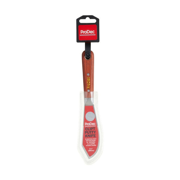 ProDec 1.5 inch clipt putty knife with rosewood handle