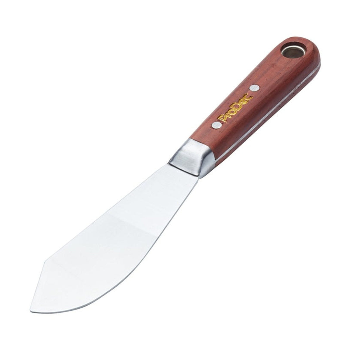 ProDec 1.5 inch clipt putty knife with rosewood handle, view 2