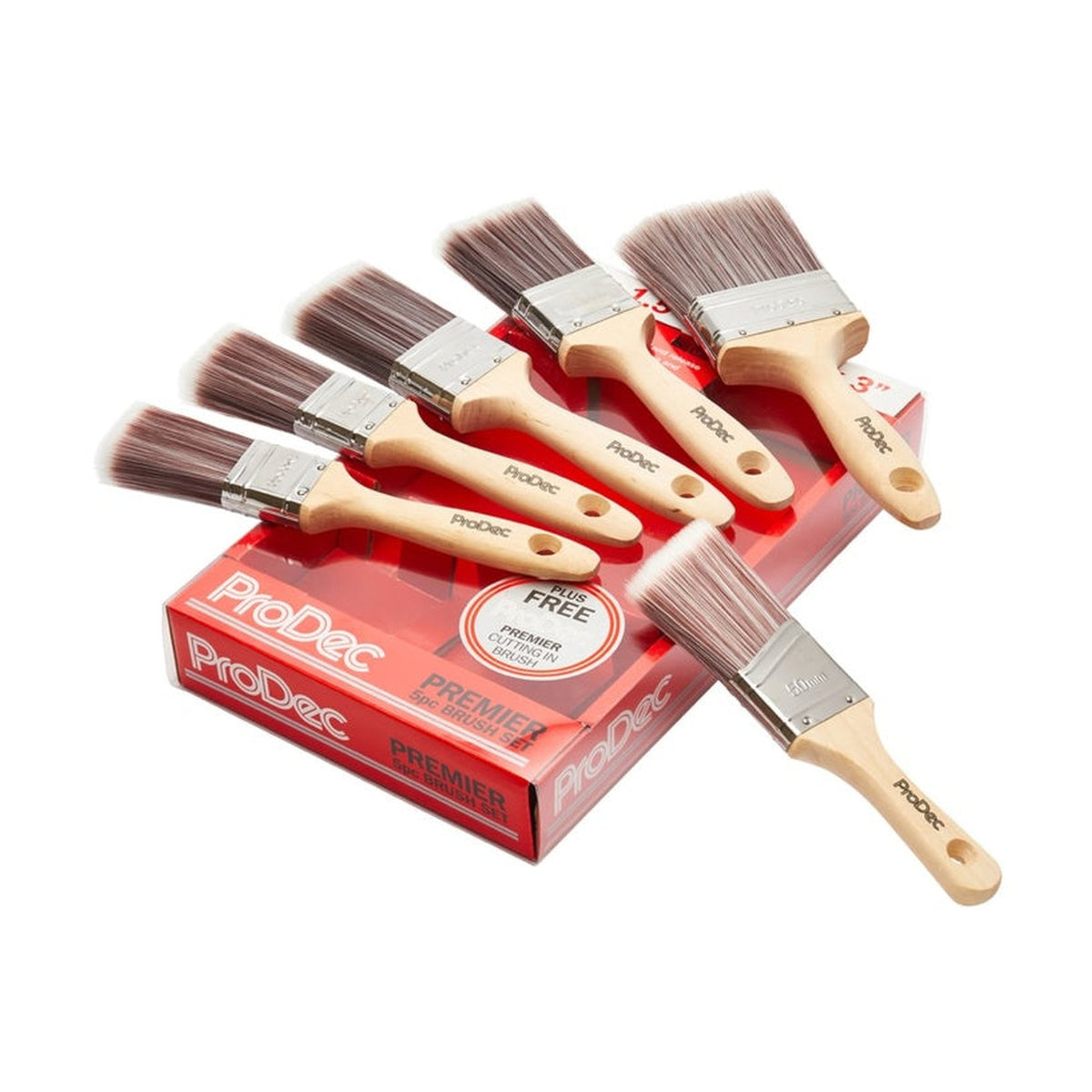 ProDec Corinthian 5 piece paint brush set, view 2