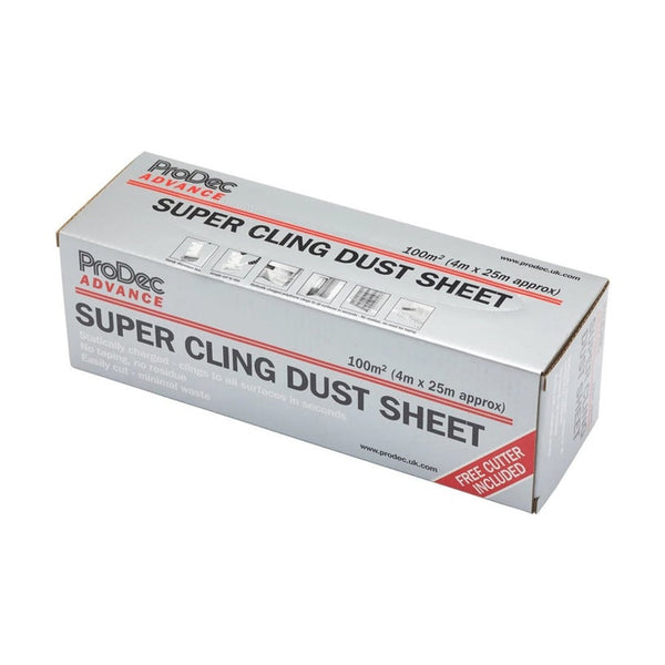 ProDec Super Cling static dust sheet roll 100sqm