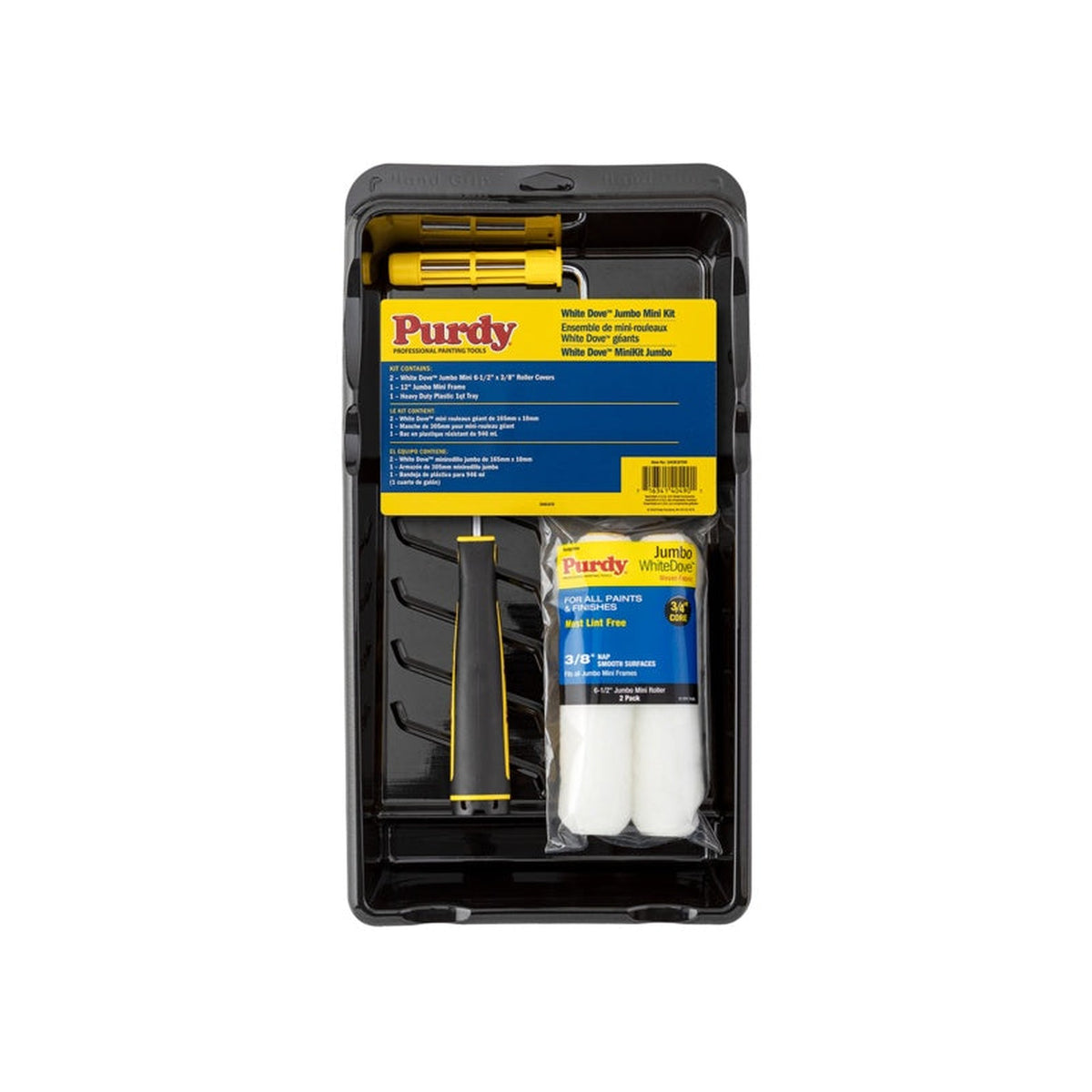 Purdy Jumbo Mini 6.5in roller starter kit with sleeves and tray