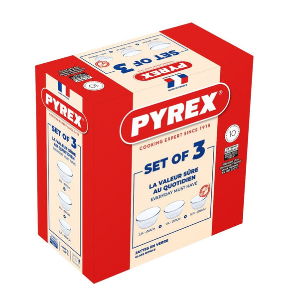 Pyrex Classic 3 piece bowl set