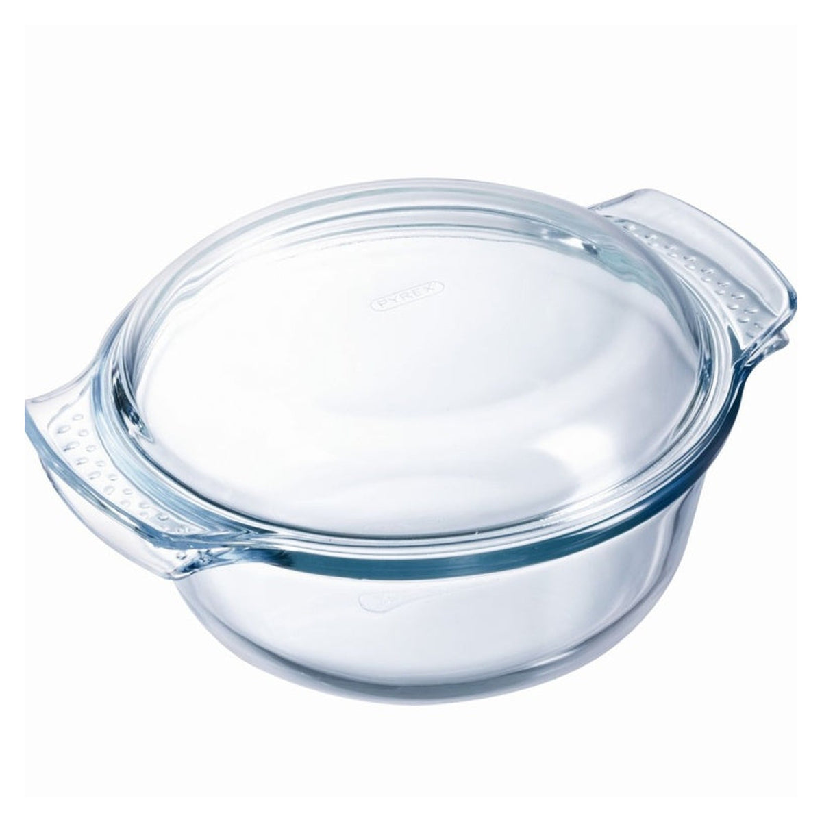 Pyrex Classic round glass casserole dish 5.1L with lid, view 2