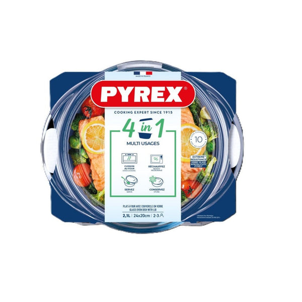 Pyrex Essentials 2.1L round casserole