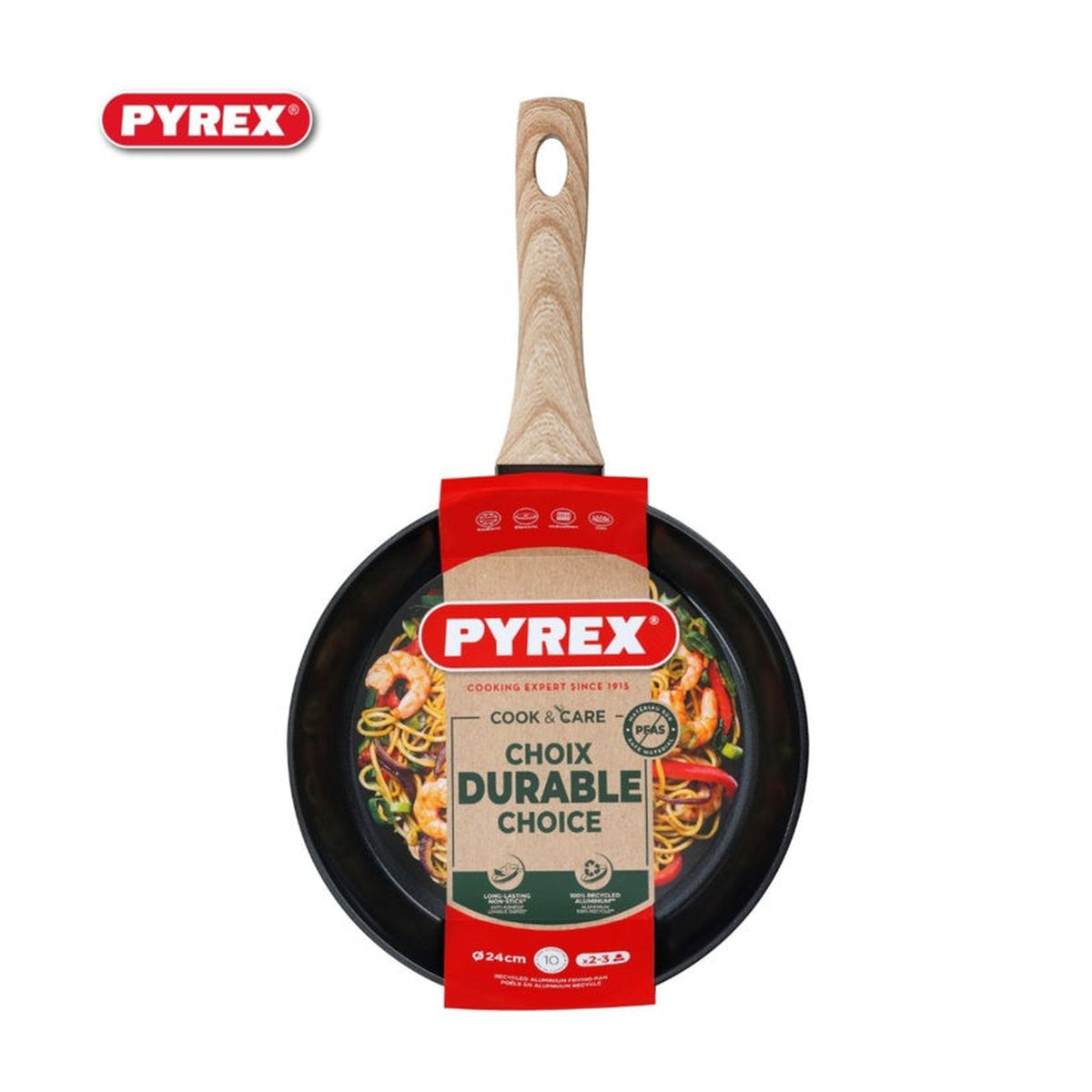 Pyrex 24cm ceramic non-stick frying pan